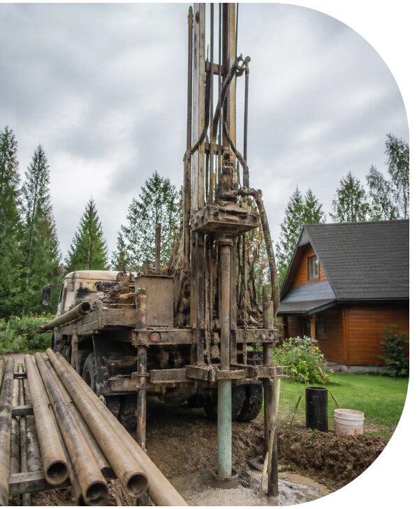 Бурение скважины на даче в Луховицах с монтажом оборудования